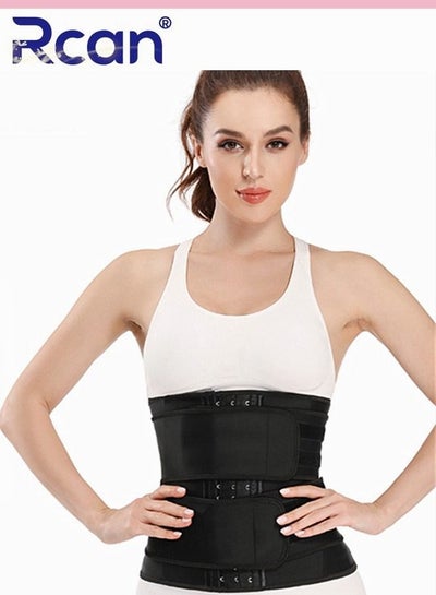 Buy Waist Trainer Belt for Women Men Adjustable Slimming Body Shapewear Helps Abdominal Aerobic Exercise Breathable Tummy Band Sports Girdles in Saudi Arabia