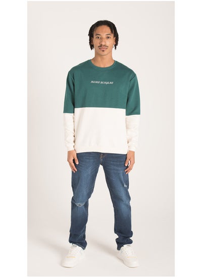 اشتري TWO COLOR CREW NECK SWEATSHIRT في مصر