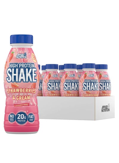 Buy High Protein Shake - Strawberries/Cream - (8 Piece ) in Saudi Arabia