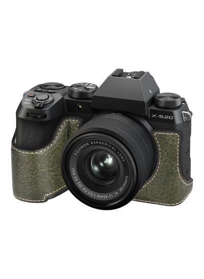 اشتري حالة الهاتف لكاميرا Fujifilm XS20، غلاف نصفي لكاميرا Fujifilm XS20، غلاف نصفي جلدي متوافق مع كاميرا Fujifilm X-S20 الرقمية. في السعودية