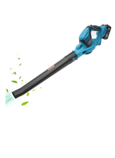 Buy Electric Cordless Lightweight Leaf Blower 128V Rechargeable High capacity With 2 Pcs batteries for Lawn Care Blowing in UAE