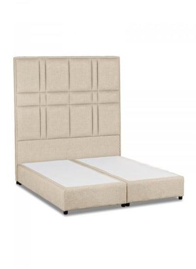 Buy Narjis | Velvet Bed Frame - Ivory in Saudi Arabia