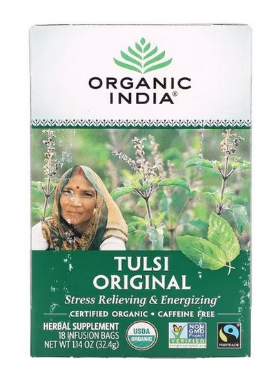 Buy Tulsi Tea Original Caffeine Free 18 Infusion Bags 1.14 oz 32.4 g in UAE