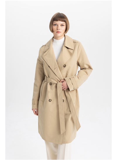 Buy Woman Regular Fit W/O Hoodie Trenchcoat in Egypt