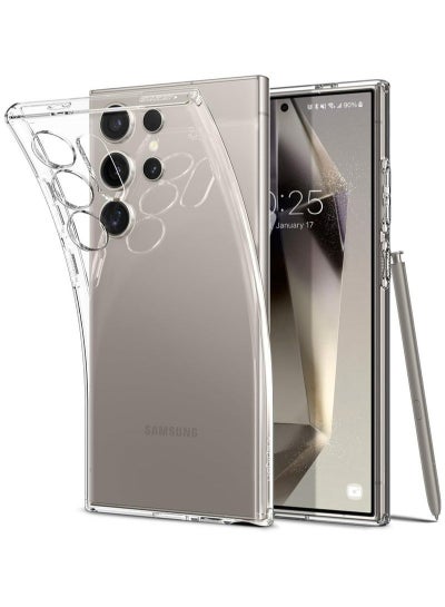 اشتري حافظة كريستال سائل لهاتف Galaxy S24 Ultra (2024)، [حماية من الدرجة العسكرية] - شفاف كريستالي في السعودية