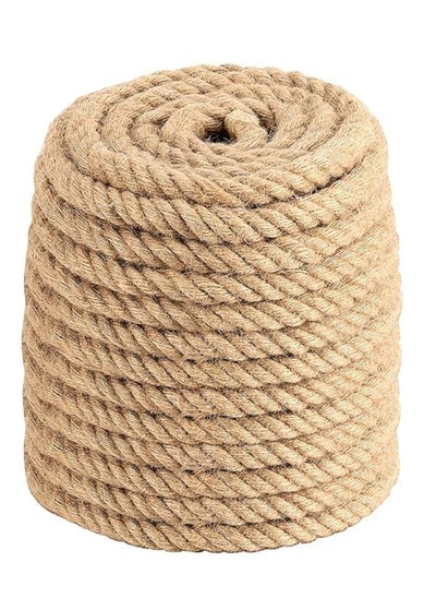 Buy Thick Rope Jute Rope Natural Hemp  for DIY Crafts  49 FT 15 MM 3/5 Inch in Egypt