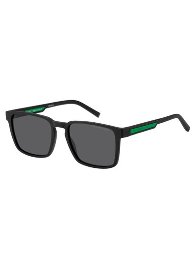 Buy Men's UV Protection Rectangular Shape  Sunglasses TH 2088/S GREY 44 - Lens Size: 43.8 Mm - Mtt Black in UAE