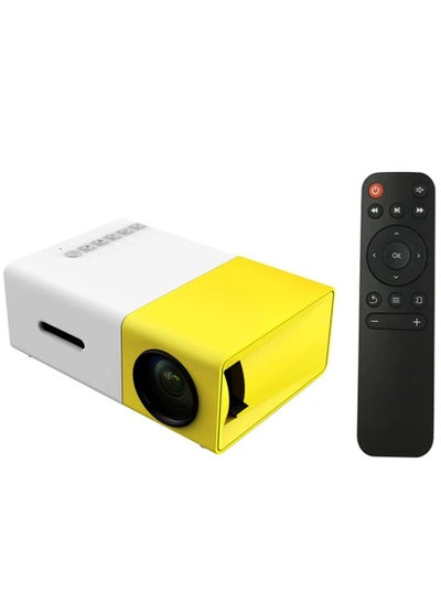 اشتري Ntech YG300 Mini Portable Projector 400 600 Lumens LCD Video Projector Support HDMI USB AV CVBS Remote Control for Home Cinema Theater Indoor Outdoor Movie projectors Yellow في الامارات