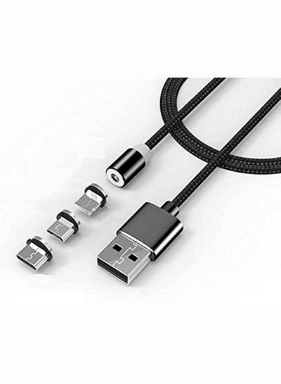 Buy Magnetic Charge Cable Lighting , Micro USB and Type C - 1M (3 in 1) in Egypt