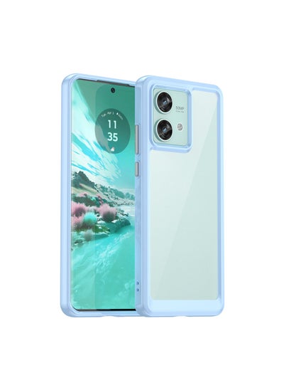 Buy Shockproof Protection Phone Case for Moto Edge 40 Neo 5G Blue in Saudi Arabia