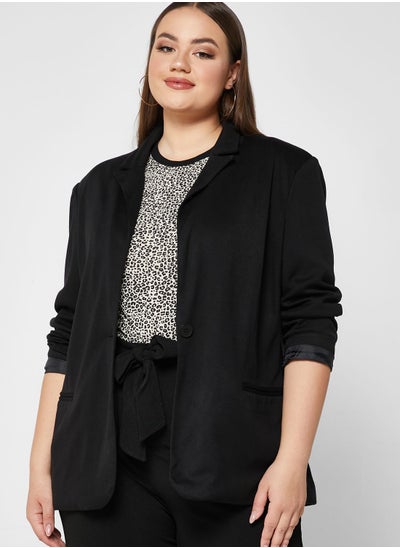 Buy Pocket Detail Solid Blazer in UAE