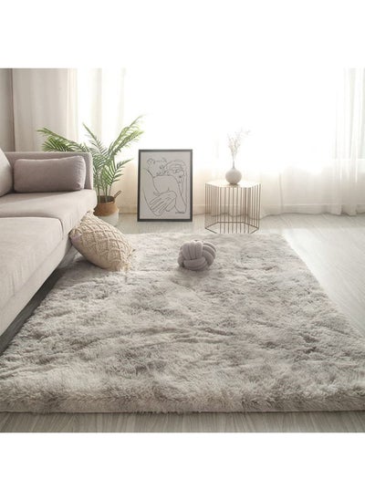 اشتري Large Area Rugs Tie Dyed Fluffy Throw Ultra Soft Plush Fuzzy Non-Slip Carpets for Nursery and Living Room في الامارات