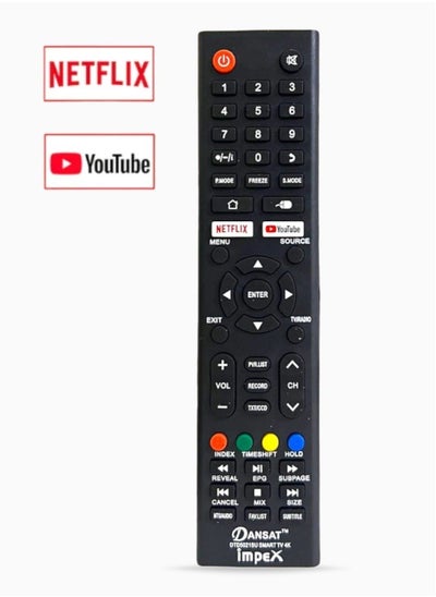 Buy Remote Control For Dansat Smart Startrack Onix Grace Felexy Impex G-Ten LCD LED in UAE