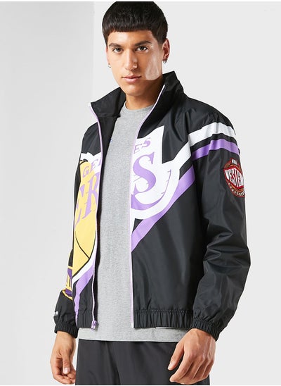 Buy Los Angeles Lakers Exploded Logo Warm Up Jacket in UAE