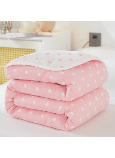 Buy 150*200cm Six Layer Absorbent Cotton Towel Summer Cool Blanket in UAE