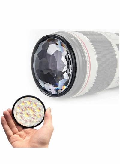 Buy 77mm Kaleidoscope Glass Prism Camera Lens Filter Variable Number of Subjects SLR Photography Accessories in UAE