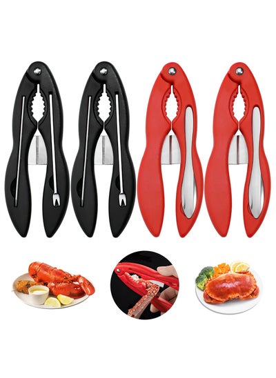 اشتري 4 Pcs Crab Crackers and Tools, Multifunctional Crab Leg Crackers, Lobster Crackers and Picks Set, Crab Utensils Seafood Tools, Crab Forks Scissors Lobster Shellers, Nut Cracker Set for Crab Legs في الامارات