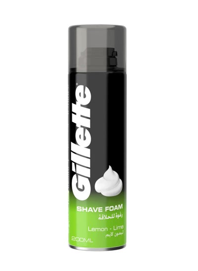 Buy Gillette Shaving Foam Lemon 200ml in Saudi Arabia