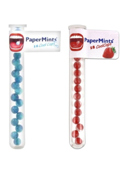 Buy Papermints Cool Caps Blue With Strawberry 2PCS in UAE