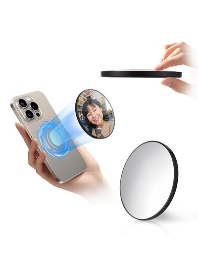 اشتري Universal Magnetic Selfie Mirror for Phone Back Camera Universal Phone Selfie Mirror Replacement for iPhone 15/14/13/12 Android Smartphone Video Selfie Vlog Accessories في السعودية