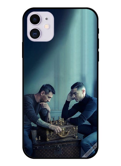 اشتري Protective Case Cover For Apple iPhone 11 Messi Vs Ronaldo Play Chess في السعودية