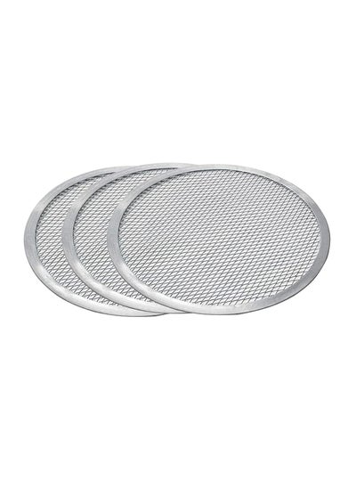 Buy Round Seamless Aluminum Mesh Pizza Screens,Nonstick Pizza Screen, Pizza Pan Oven Baking Tray 12inches in UAE