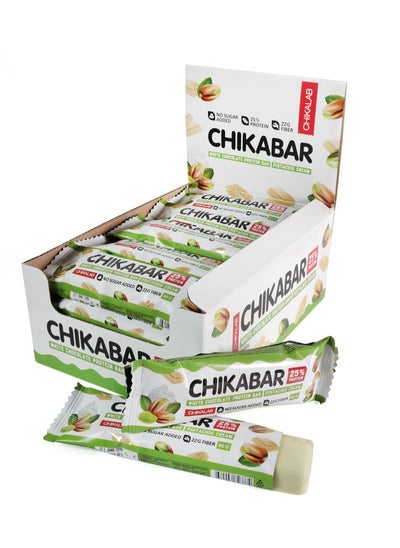 اشتري Chikabar Protein Bar 60g Pistachio Cream 12pcs في الامارات