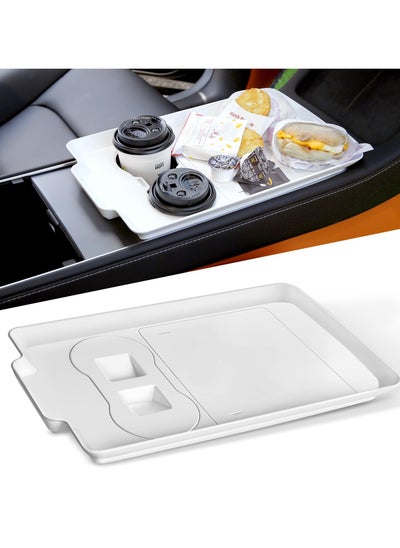 اشتري Center Console Tray for Tesla Model 3 Model Y, Food Tray Table for Eating with Passenger, Car Food Eating Tray Table Tesla Model 3 Model Y Accessories في الامارات