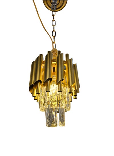 Buy Crystal Chandelier 20cm gold E14 40W in Saudi Arabia