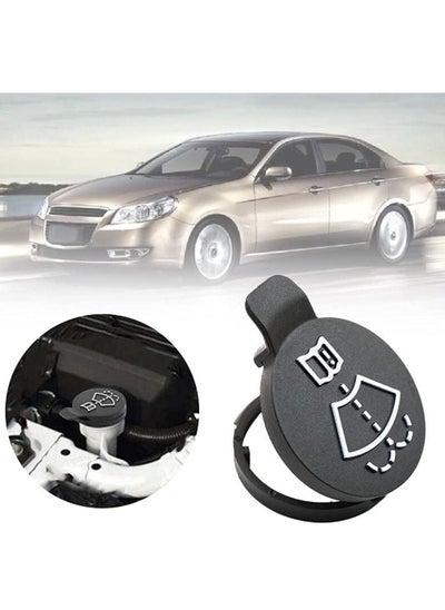 Buy Car Windshield Wiper Washer Fluid Reservoir Tank Bottle Cap Cover 13227300 Auto Accessories (Black) in UAE