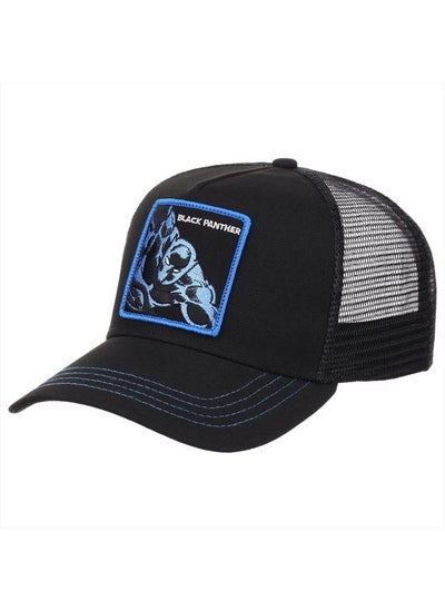 Buy Black Panther Retro A-Frame Trucker Adjustable Snapback Hat blk/RBL in UAE