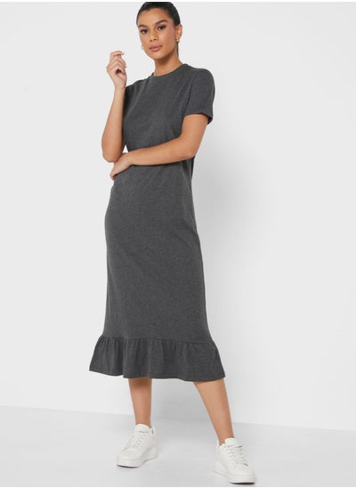 Buy Tiered T-Shirt Midi Dress in Saudi Arabia