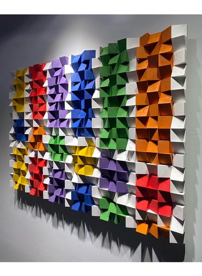 اشتري Colorful Wood Wall Panel By Woodeometry في مصر