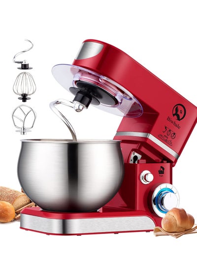 Buy Kitchen Stand Mixer Machine, 3L, Stainless Steel Bowl, 6 Speed Settings for Perfect Baking Results, Easy Mixing & Kneading, SC-632 Red in Saudi Arabia