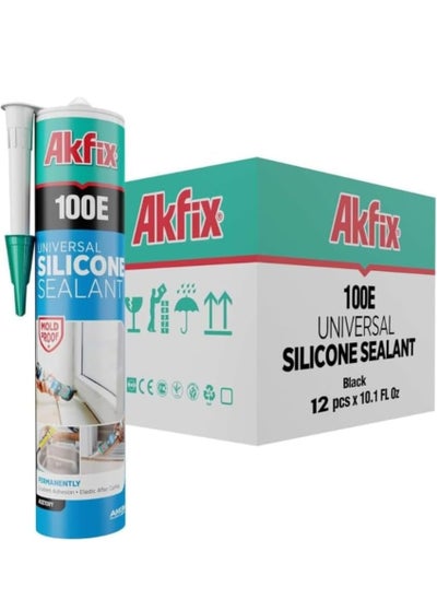 Buy Akfix 100E RTV White Silicone -100% Waterproof Silicone Sealant for Kitchen and Bathroom, Shower, Toilet, Sink, Window and Door, UV Resistant,1 Pack, in UAE