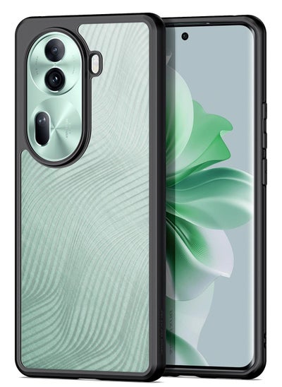 Buy DUX DUCIS Aimo Cover for the OPPO Reno 11 mobile phone slim, transparent matte cover made of TPU, polycarbonate, polypropylene, silicone - black in Egypt