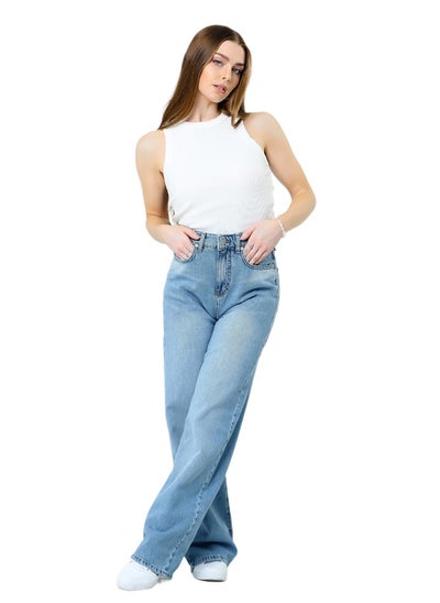 Buy Wide Leg Jeans Pants For Women in Egypt