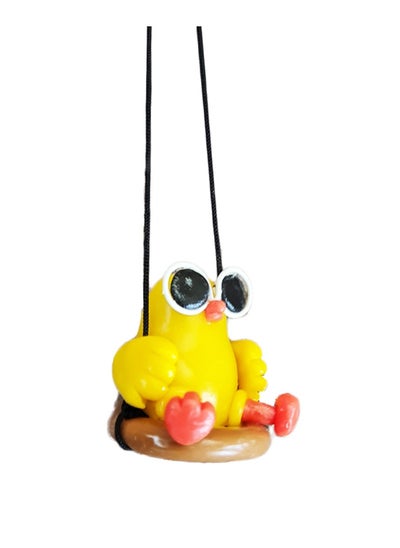 Buy Playful Swinging Yellow Bird Ornament in UAE