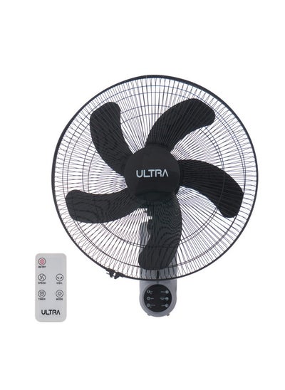 Buy ULTRA Wall Fan, 18 Inch, Black and Grey- UFW18RE2 in Egypt