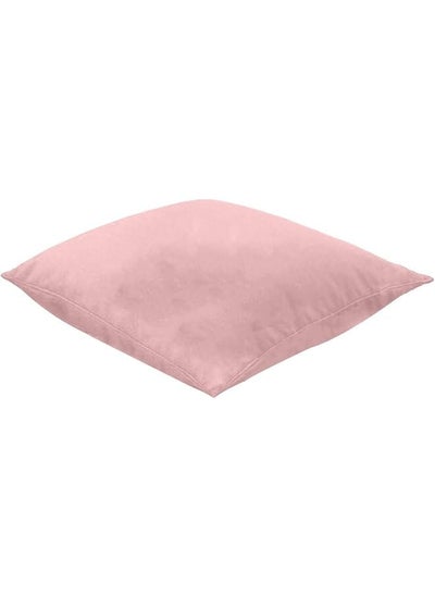 Buy Giant Floor Cushion Velvet Microfiber Filler 90X90 Cm Pink in Saudi Arabia