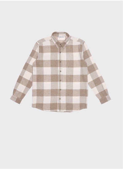 Buy Regular Fit Long Sleeve Plaid Men's Lumberjack Shirt in Egypt