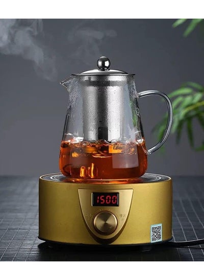 Buy Flamer Glass Teapots with Infuser, 500ml in Egypt