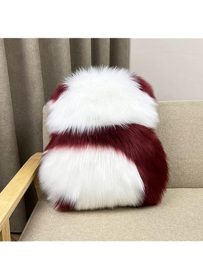 اشتري Super Soft Double Sided Plush Panda Throw Cushion Sofa Pillow Home Bedroom Decor Made With Rabbit Fur Size 56×50Cm في السعودية