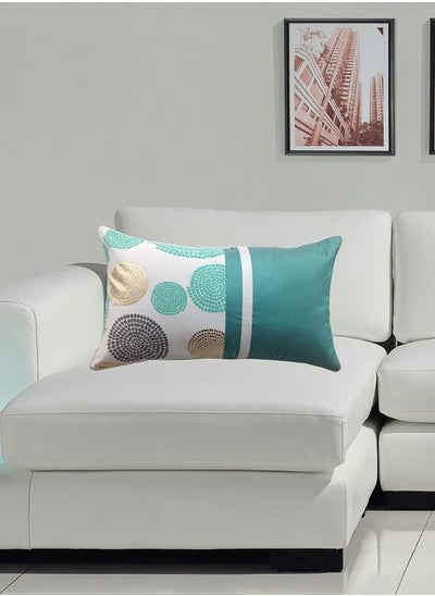 اشتري Home Town Print Polyester Blue Cushion With Filler30X50Cm في السعودية