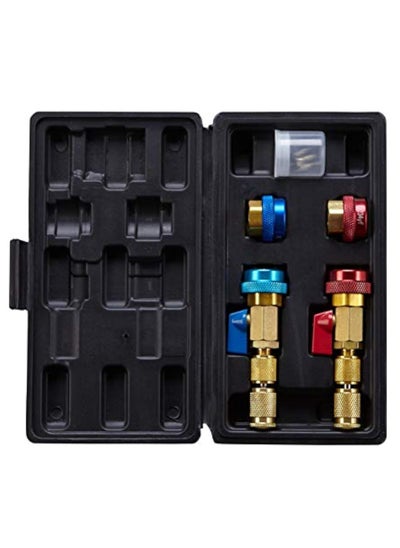 Buy R134A R1234YF Valve Core Remover and Installer Tool Set, Quick Couplers Adapter, for Standard and JRA Valve Core Couplers in UAE