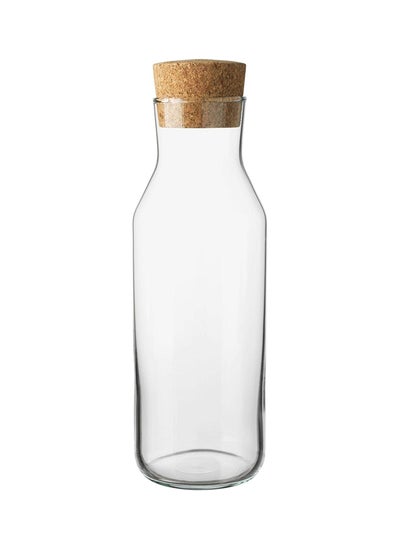 Buy Carafe With Stopper Cork Clear Glass in Egypt