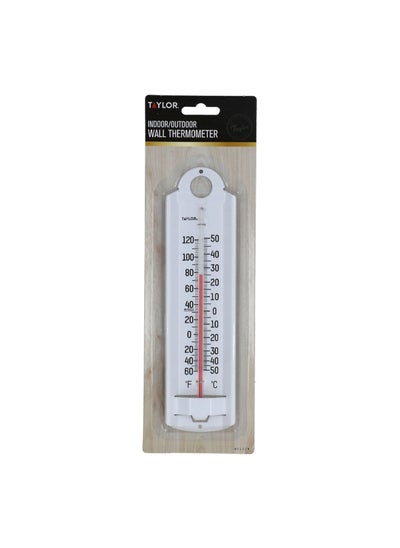 Buy Indoor Outdoor Metal Wall Thermometer White 9.3 X 30.4 Cm 5135N in Saudi Arabia