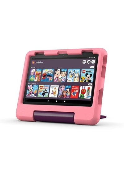 Buy Fire HD 8 Kids tablet (newest gen) 3 GB memory, ad-free content with parental controls included, 13-hr battery, 32ؘ GB, Disney Princess, (2024 release) in UAE