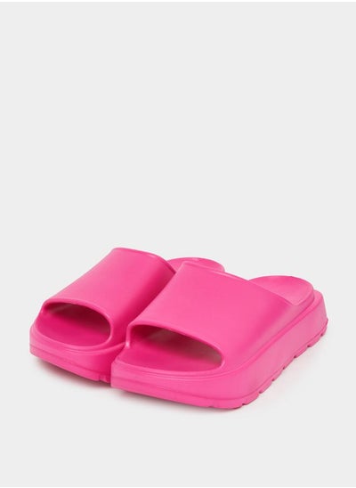 Buy Solid Chunky Platform Slides in Saudi Arabia