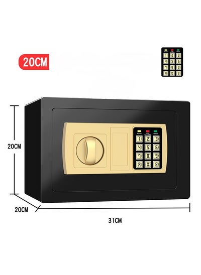 Buy Mini Electronic Deluxe Digital Security Safe Box With Electronic Keypad Lock and Physical Key For Home Office Hotel Jewelry Passport Watches Cash Storage in Saudi Arabia